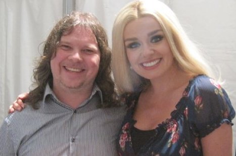 Damion with Katherine Jenkins